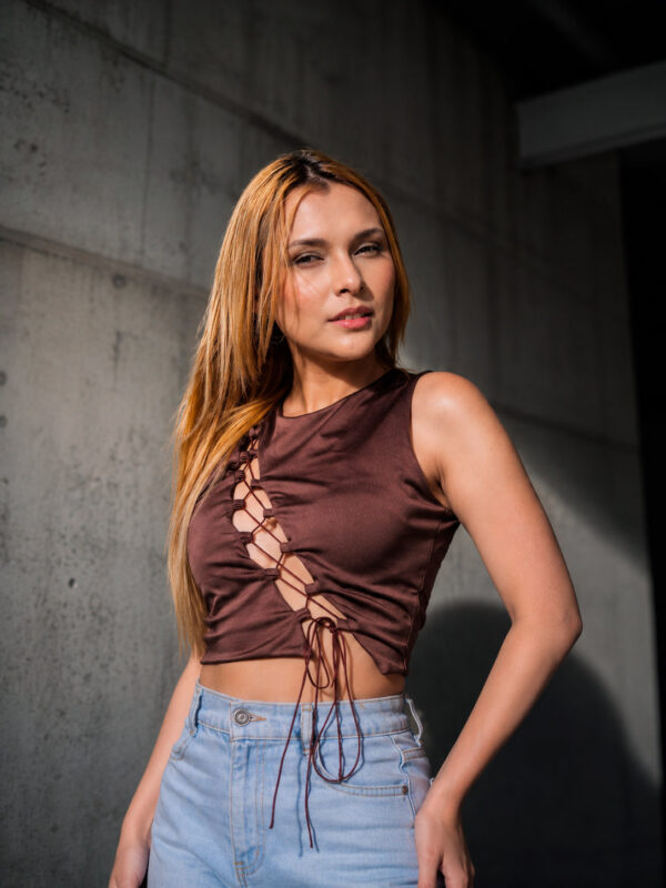 Crop Top Amalia Chocolate