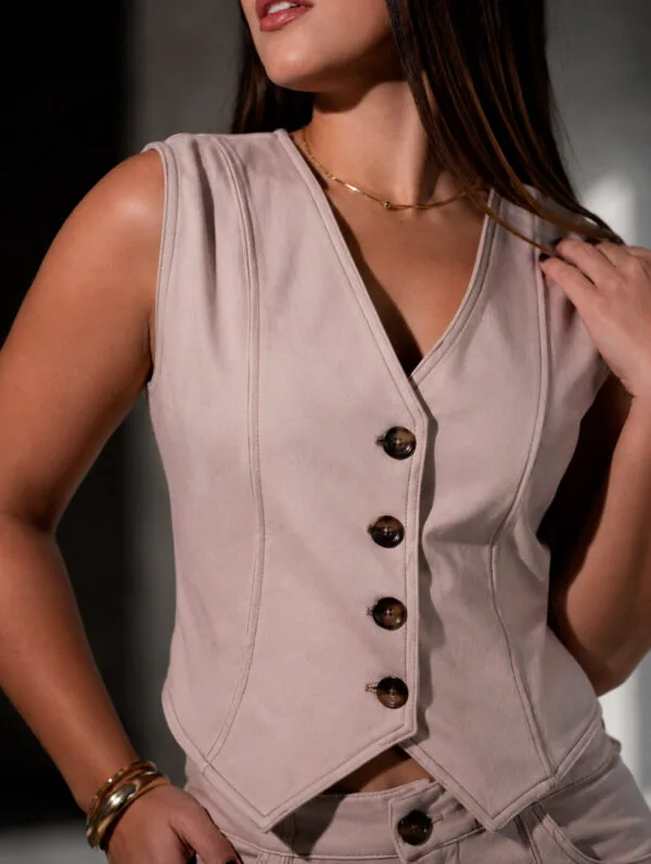 Set Amara de chaleco y pantalón para mujer Santoria